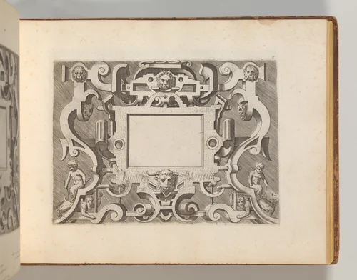 Targhe ed altri ornati di varie e capricciose invenzioni (Cartouches and other ornaments of various and capricious invention, page 20) by Hans Vredeman de Vries, book, 1773