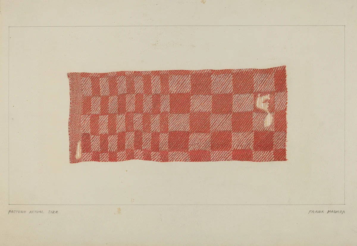 Wool Tablecloth by Frank Maurer, index of american design, 1938