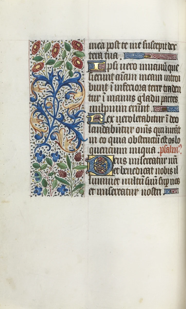 Book of Hours (Use of Rouen): fol. 40v by Master of the Geneva Latini, book, 1465-1475