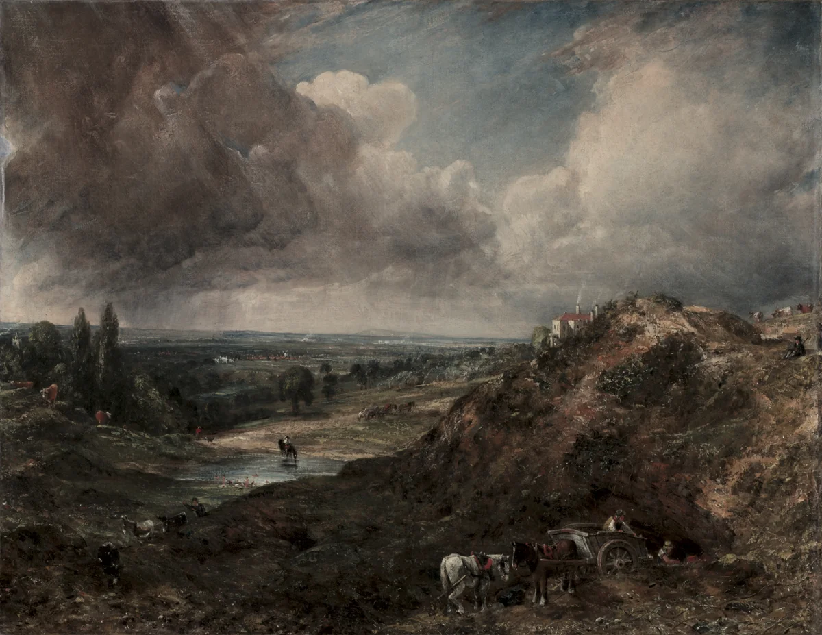 Branch Hill Pond, Hampstead by John Constable, painting, 1828