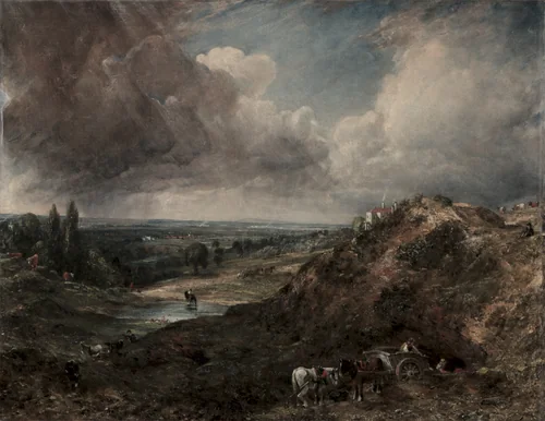 Branch Hill Pond, Hampstead by John Constable, painting, 1828