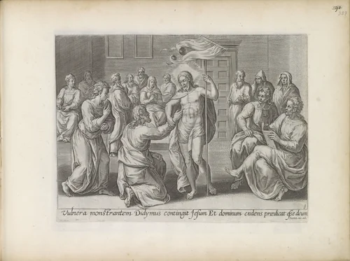 Christus verschijnt aan de ongelovige Tomas by Unknown, book, 1585
