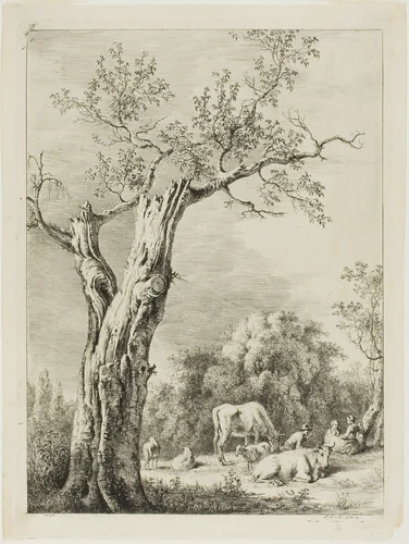 Spring by Jean Jacques de Boissieu, print, 1795