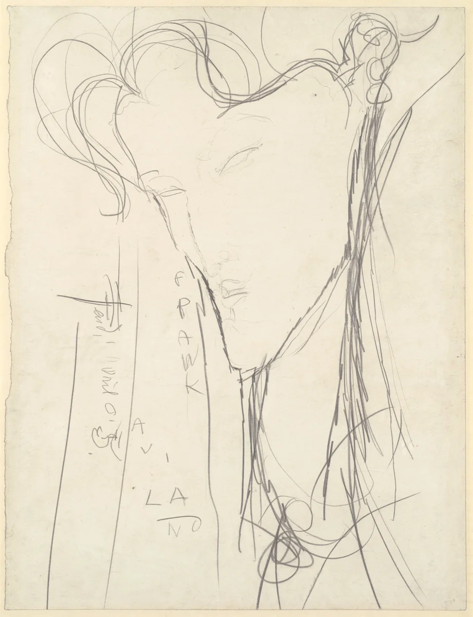 Frank Burty Haviland by Amedeo Modigliani, drawing, 1915