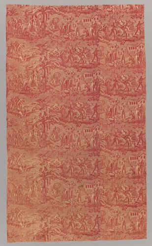 “Paul and Virginie” Furnishing Fabric by Bernardin de Saint-Pierre, textile, 1800-1810