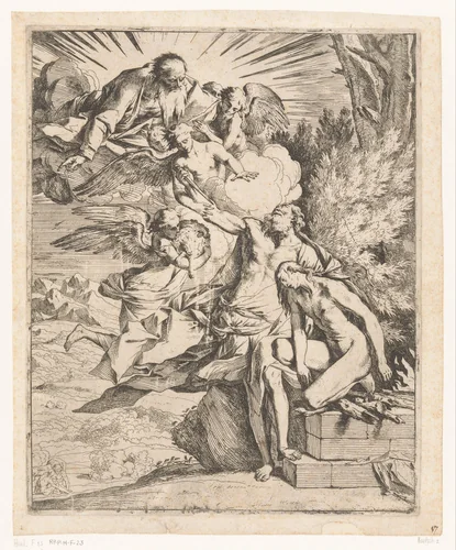 Offer van Isaak by Pietro Testa, print, 1645-1650