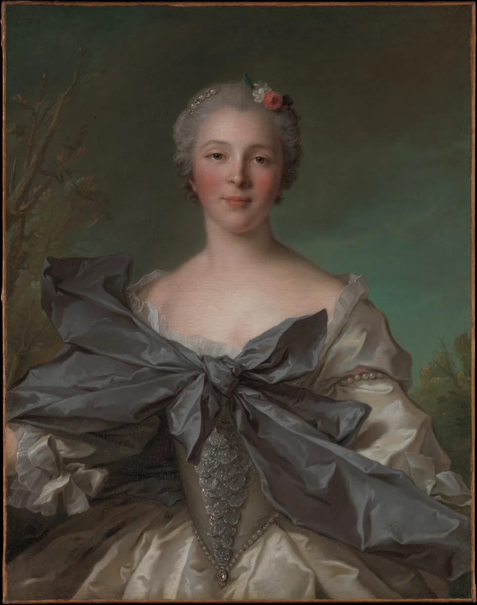 Marie Françoise de La Cropte de St. Abre, Marquise d'Argence (born 1714) by Jean-Marc Nattier, painting, 1744
