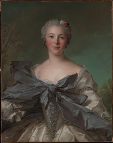 Marie Françoise de La Cropte de St. Abre, Marquise d'Argence (born 1714) by Jean-Marc Nattier, painting, 1744