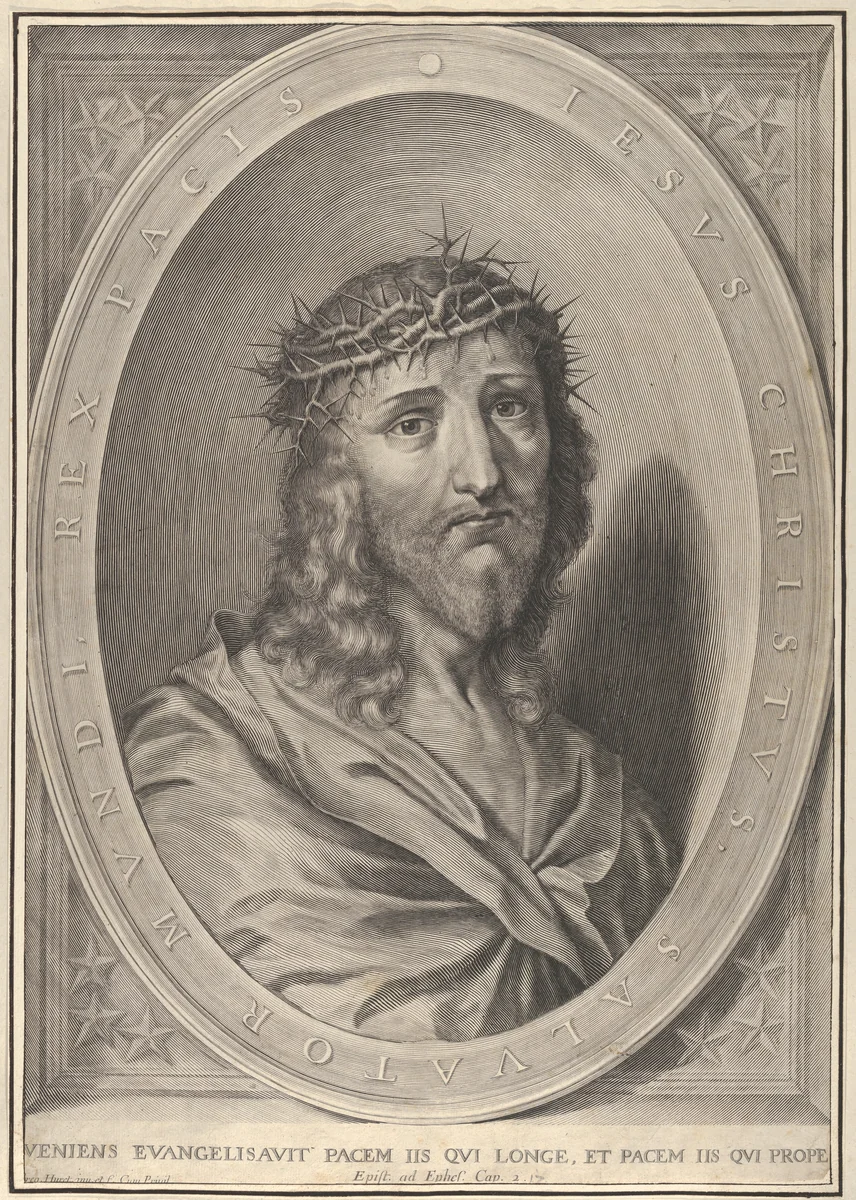 Christ Crowned with Thorns by Grégoire Huret, print, 1620-1670