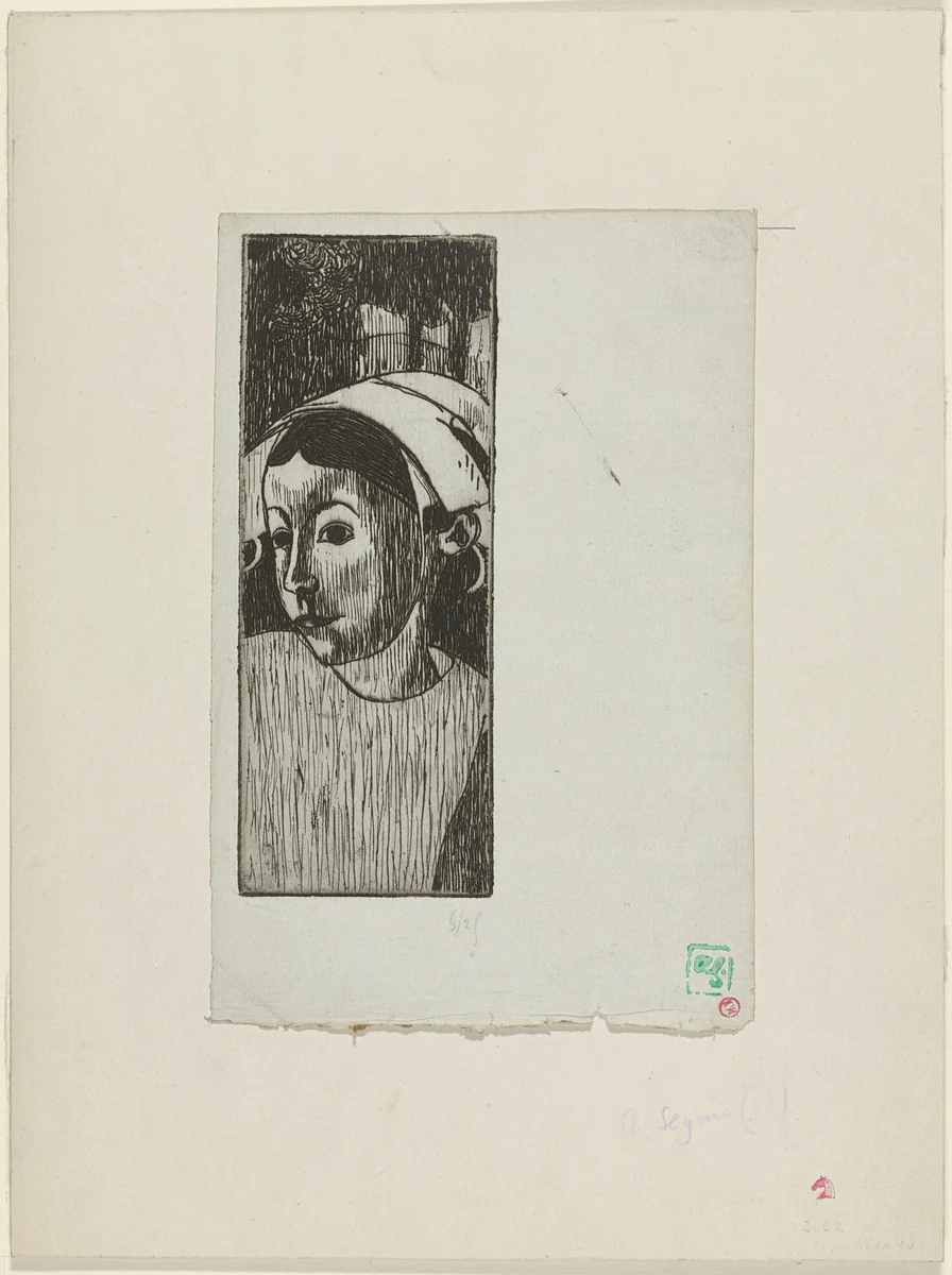 Young Girl by Armand Séguin, print, 1895