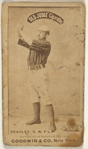 Thomas H. "Pat" Deasley, Catcher, New York, from the Old Judge series (N172) for Old Judge Cigarettes by Goodwin & Company, photograph, 1887