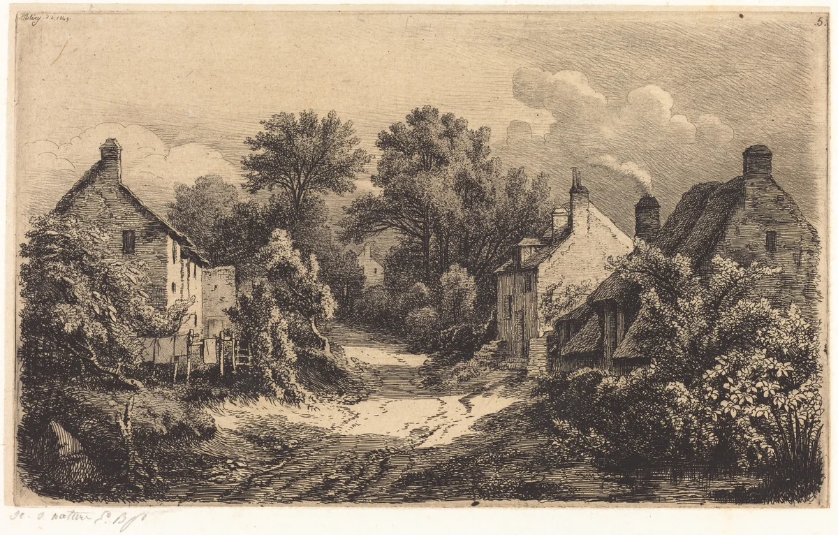 Le chemin de Garens (The Road to Garens) by Eugène Bléry, portfolio, 1849
