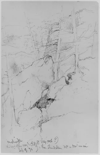 Mohonk, 1871 (from Sketchbook) by Daniel Huntington, artwork, 1870