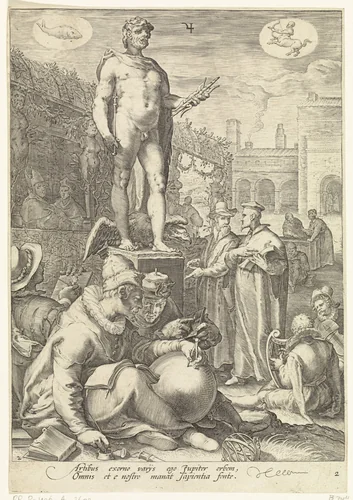 Jupiter by Jan Saenredam, print, 1596