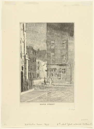 Maple Street by Walter Richard Sickert, print, 1920