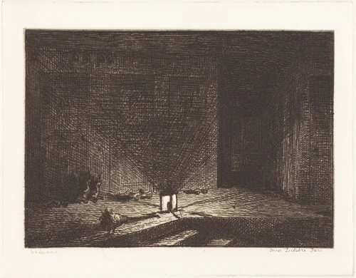 Interior of an Inn (Interieur d'une auberge) by Charles-François Daubigny, portfolio, 1862