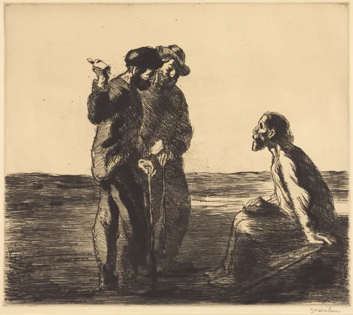 Three Companions (Les trois compagnons) by Théophile Alexandre Steinlen, print, 1912