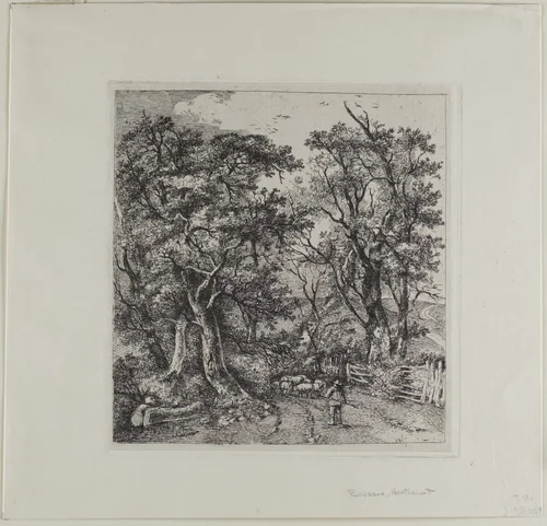 Road Scene, Heathersett by John Crome, print, 1812