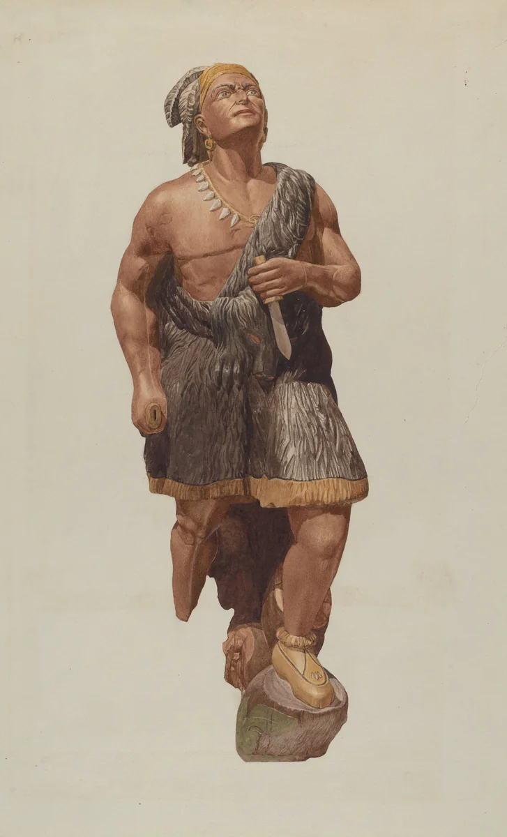 Figurehead: Indian by Ingrid Selmer-Larsen, index of american design, 1935-1942