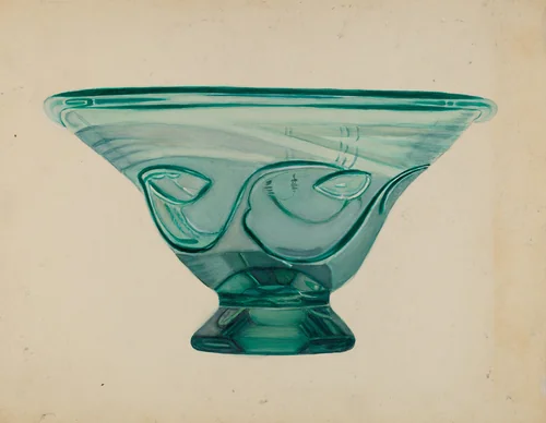 Bowl by Isidore Steinberg, index of american design, 1935-1942