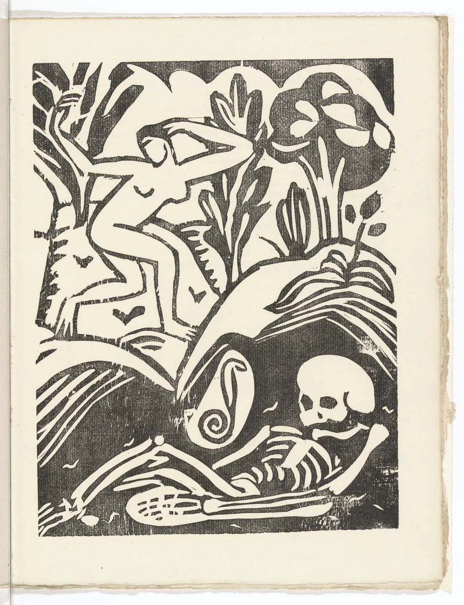 Plate (folio 35) from L'Enchanteur pourrissant by André Derain, illustrated book, 1909