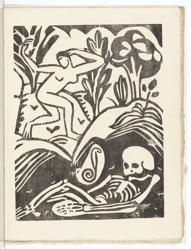 Plate (folio 35) from L'Enchanteur pourrissant by André Derain, illustrated book, 1909