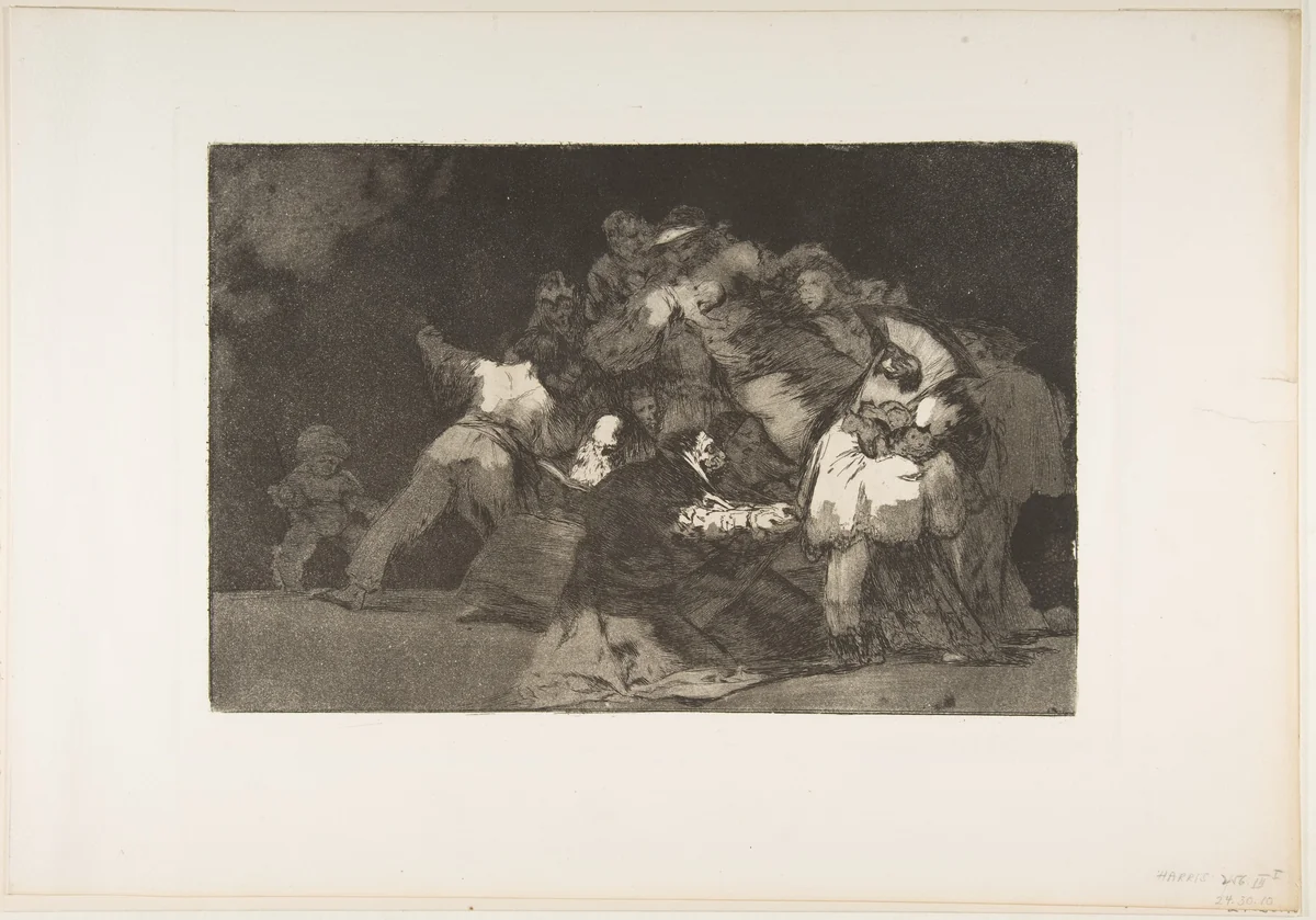 General Folly, from "The Disparates" (Follies / Irrationalities) by Goya, print, 1810-1820