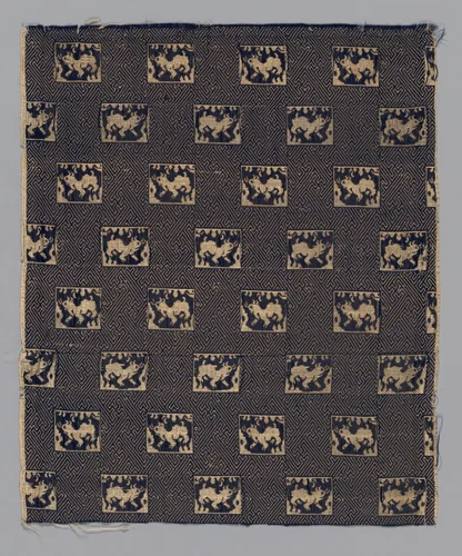 Fragment by Japan, textile, 1850-1875
