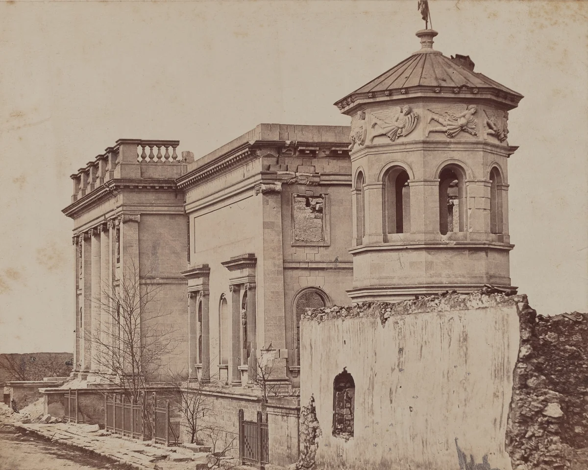 The Library, Sebastopol by James Robertson; Felice Beato, photograph, 1855-1856
