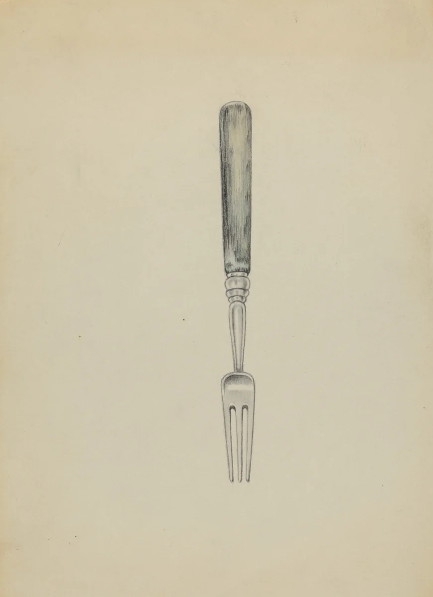 Silver Fork by Herbert Russin, index of american design, 1936