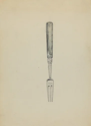 Silver Fork by Herbert Russin, index of american design, 1936
