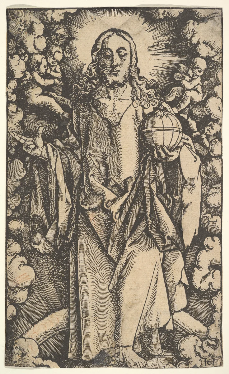 Christ with a Globe by Hans Baldung, print, 1480-1540