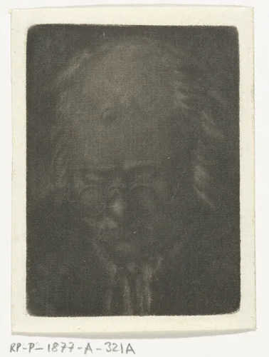 Hoofd van een man met een bril by Anthonie van den Bos, print, 1778-1838