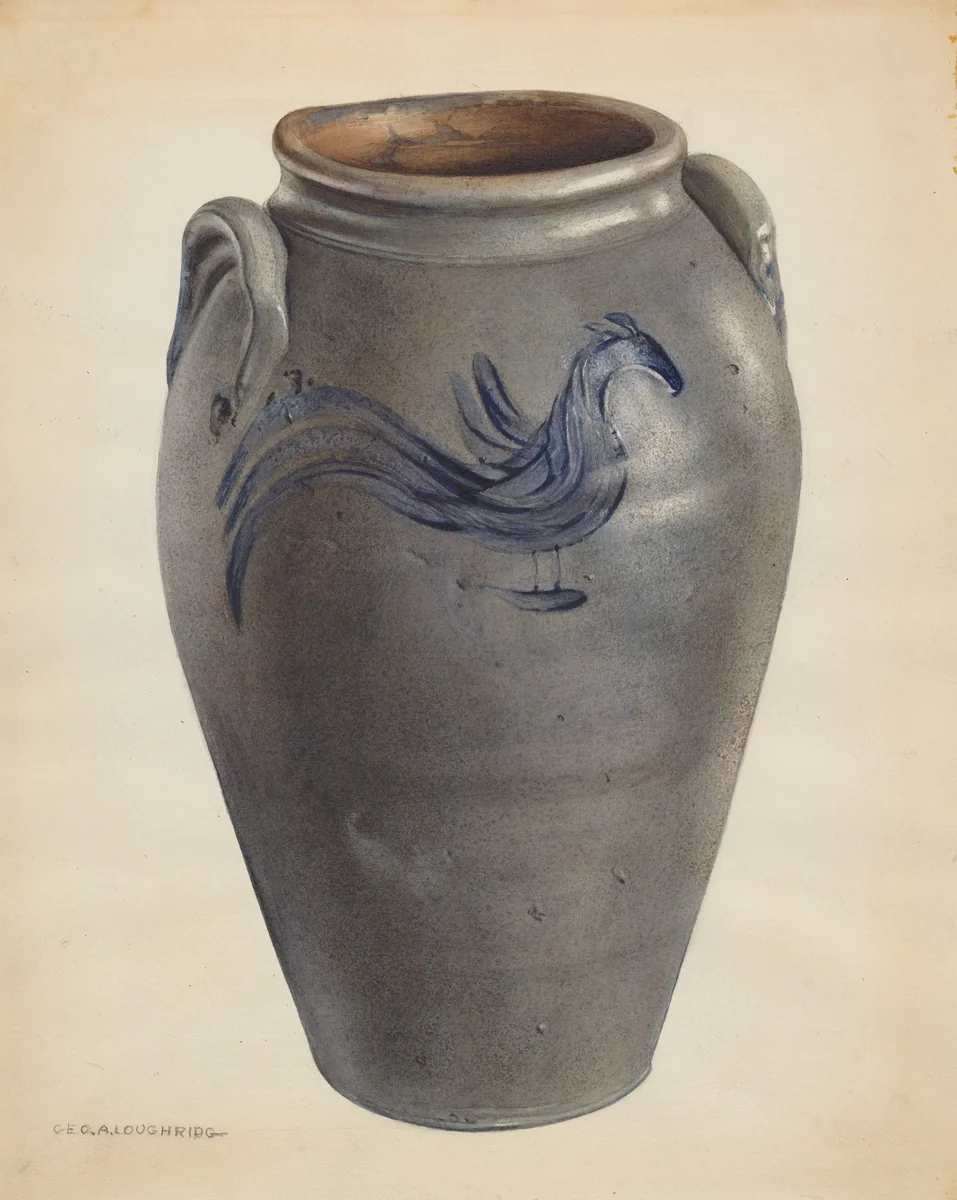 Jar by George Loughridge, index of american design, 1938