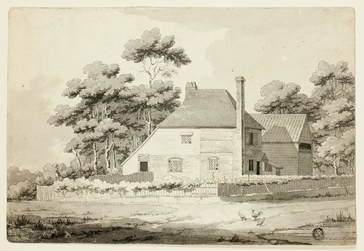 English Farmhouse by Samuel Hieronymus Grimm, drawing, 1753-1851