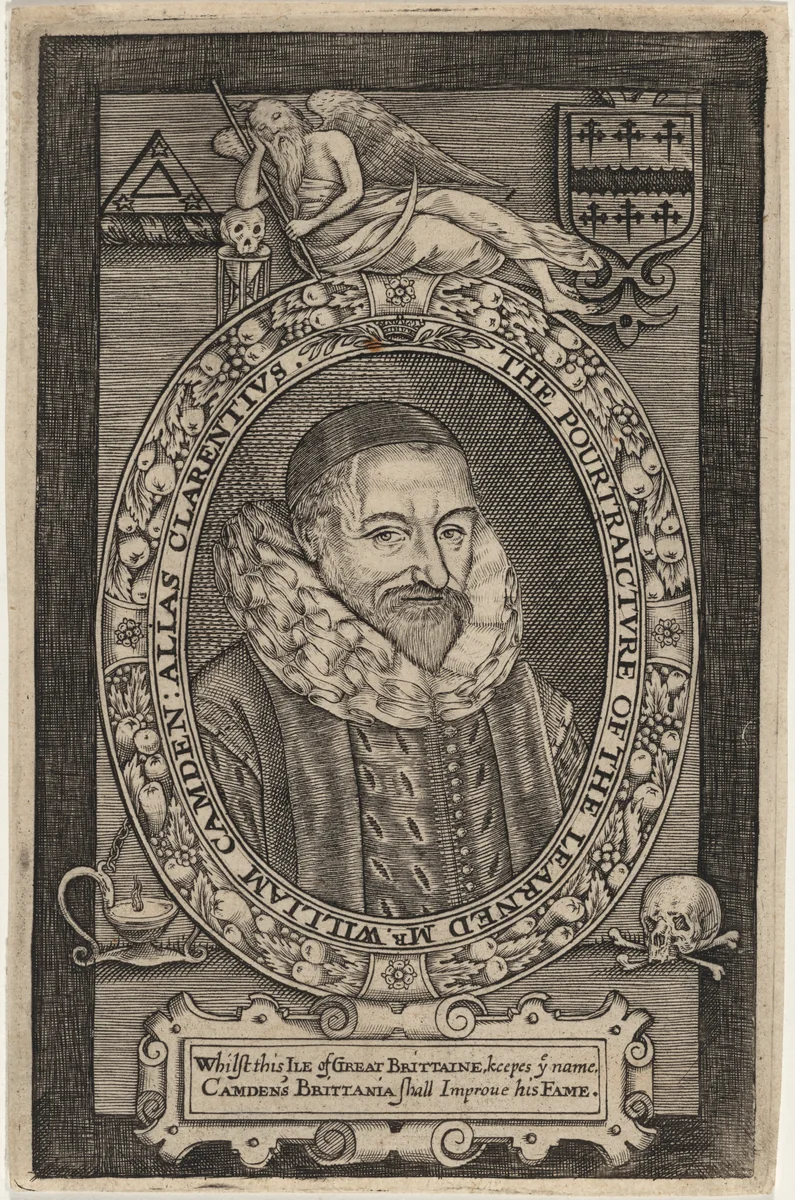 William Camden by Unknown 19th Century, print, 1636