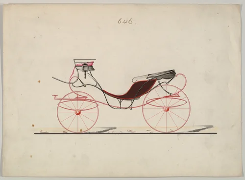 Eight Spring Victoria #646 by Brewster & Co., drawing, 1850-1874