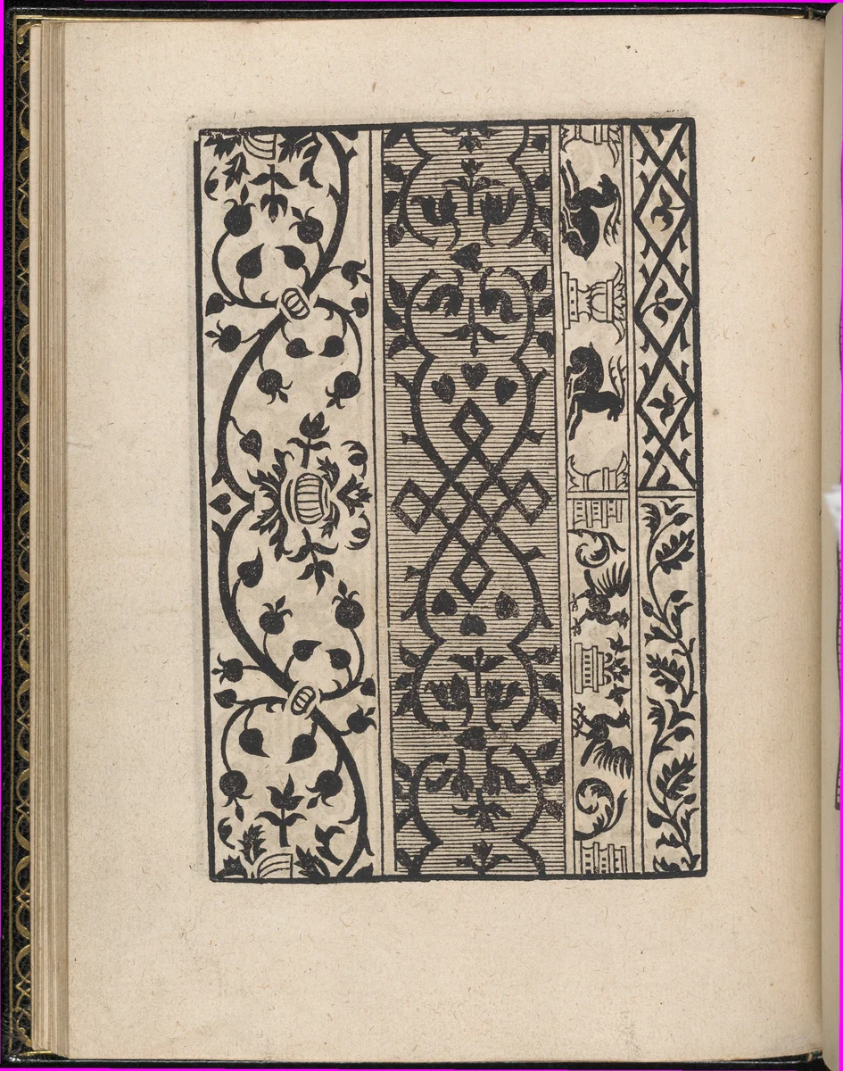 Page from Ein new kunstlich Modelbuch...(Page 19v) by Peter Quentel, book, 1544