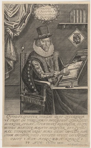 Francis Bacon by William Marshall, print, 1640