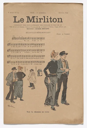 Le Mirliton, no. 79 by Théophile-Alexandre Steinlen, periodical, 1892