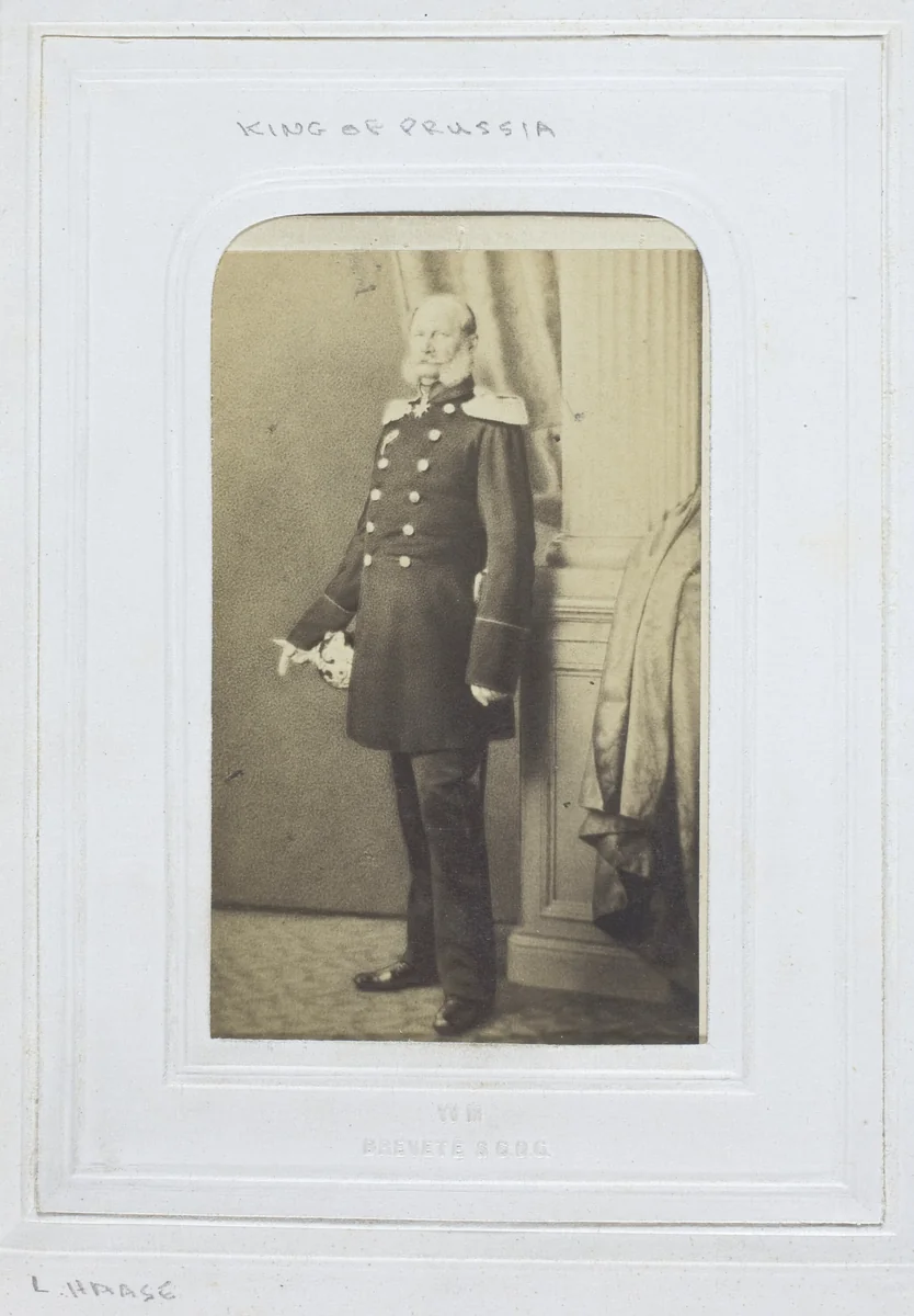 H.R.H. the Prince of Prussia, Prince-Regent by L. Haase & Company, photograph, 1860-1869