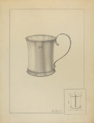 Silver Mug by Horace Reina, index of american design, 1936