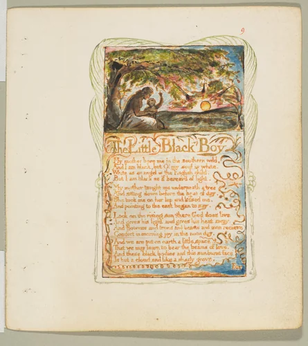 Songs of Innocence: The Little Black Boy by William Blake, print, 1789-1825