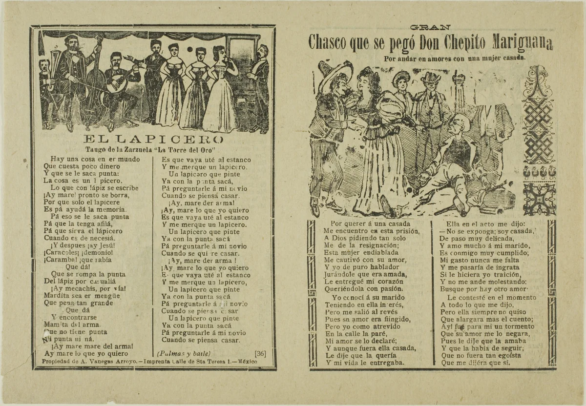 The Disappointment Suffered by Don Chepito by José Guadalupe Posada, print, 1871-1913
