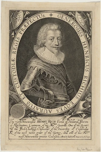 Henry Rich, First Earl of Holland by Willem de Passe, print, 1598-1637