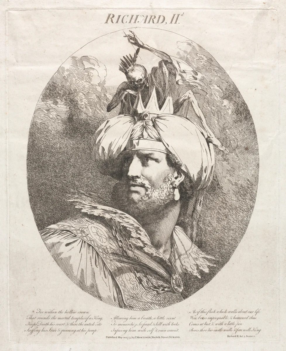 Richard II by John Hamilton Mortimer, print, 1775