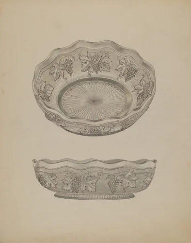 Dish by Henry Moran, index of american design, 1940