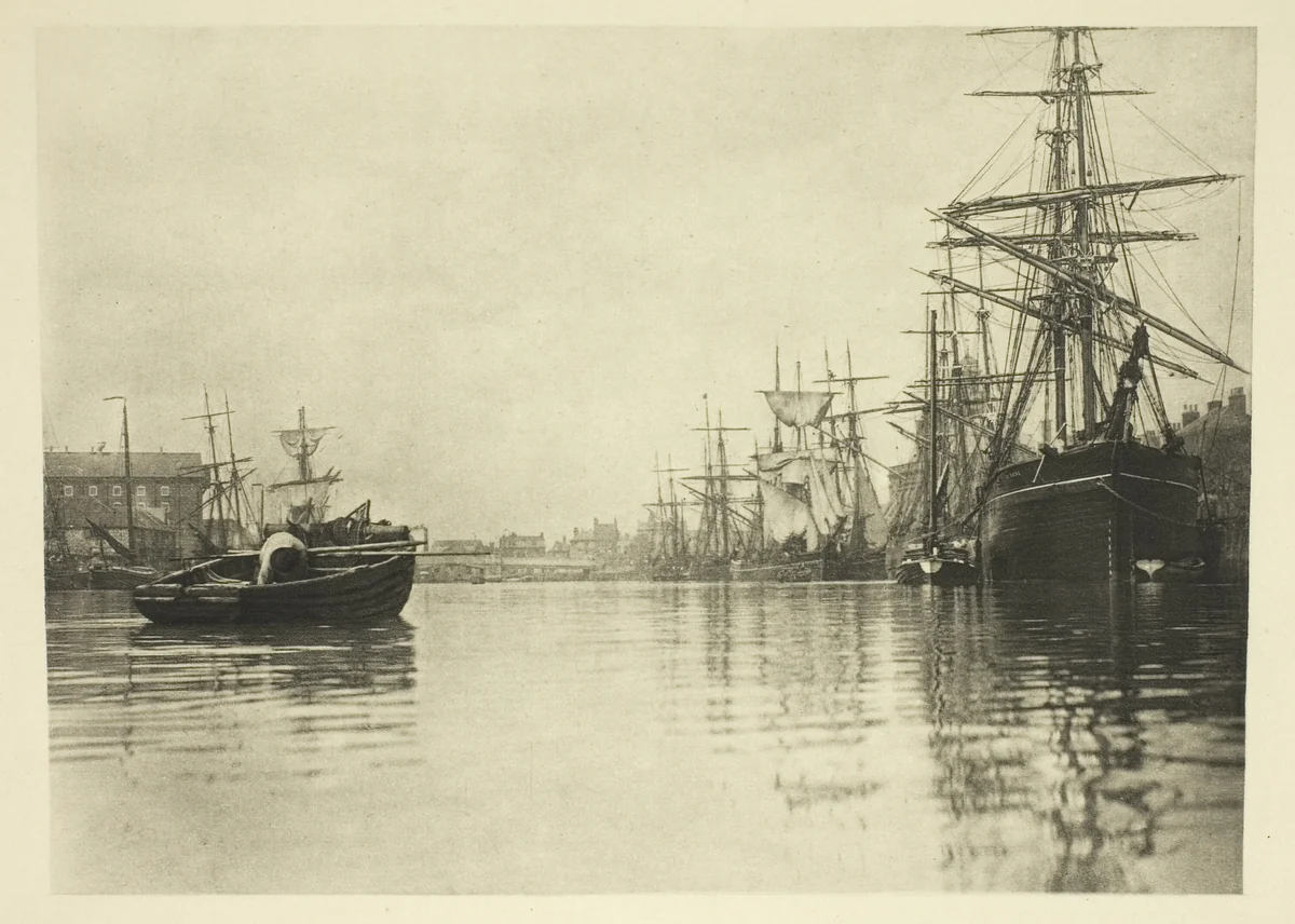 The Peaceful Harbour by Peter Henry Emerson, photograph, 1887