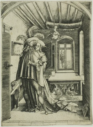 The Embrace by Master M.Z., print, 1503
