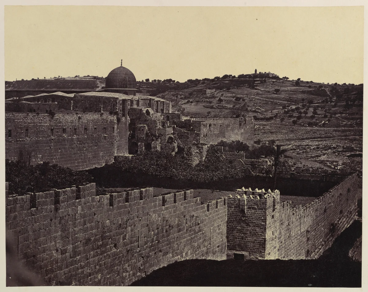 [Dome of the Rock, Jerusalem] by Felice Beato, photograph, 1856-1857
